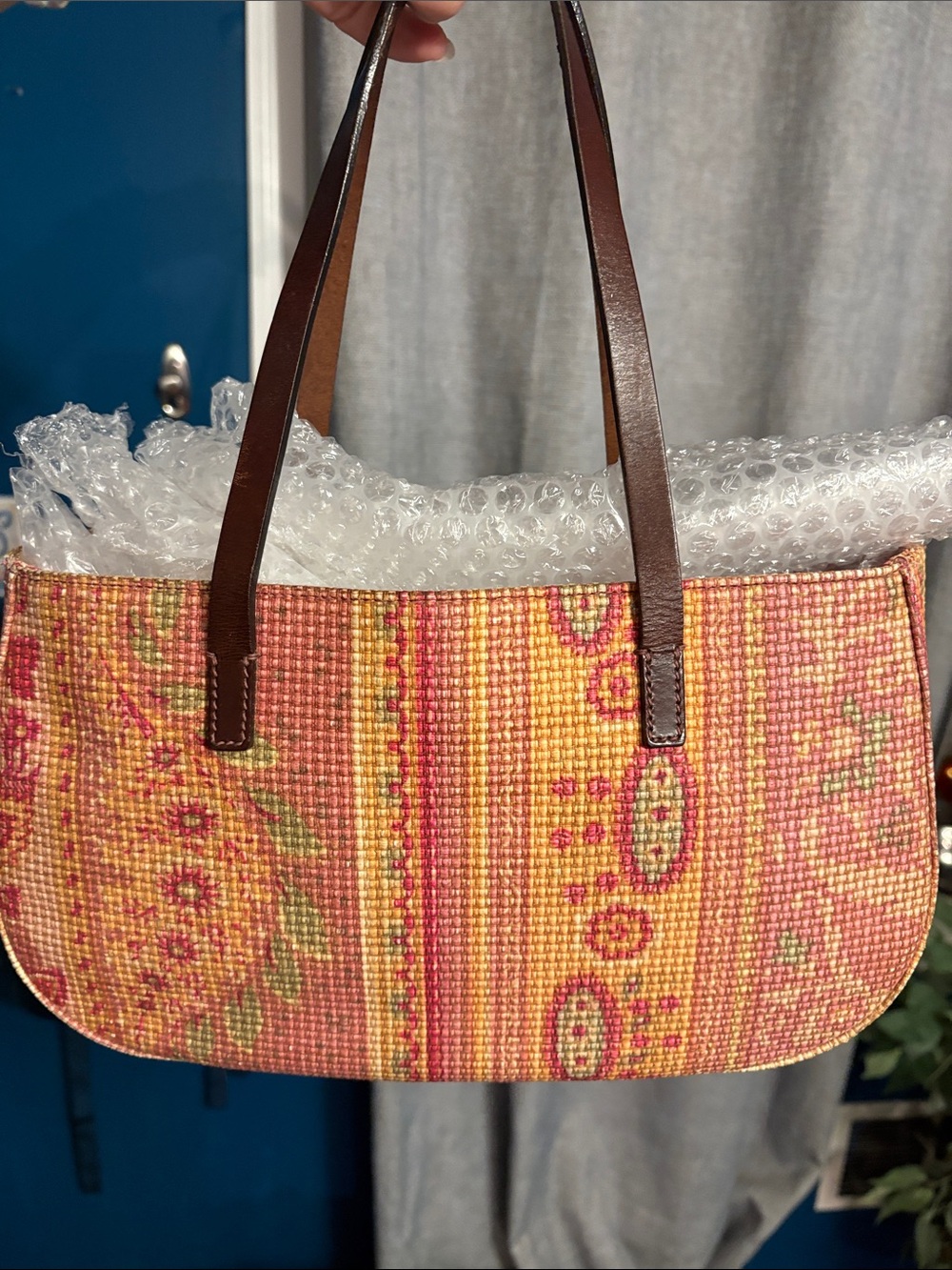Etro Vintage Paisley Woven Tote Bag